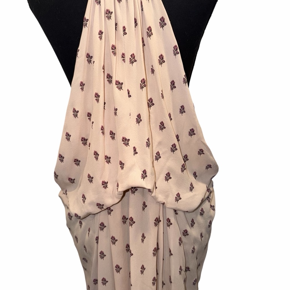 Valentino White Orange Mini Dress Halter Scarf Print 4 Resort Cocktail Boho 🟡 - Picture 11 of 14
